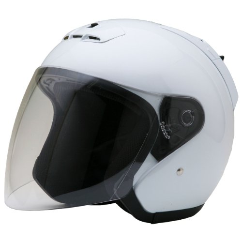 ネオライダース (NEORIDERS) SY-5 オープンフェイス シールド付-ジェット-ヘルメット-パールホワイト-XXLサイズ-63-64cm未満-SG/PSC-眼鏡-メガネ-スリット入り-SY-5